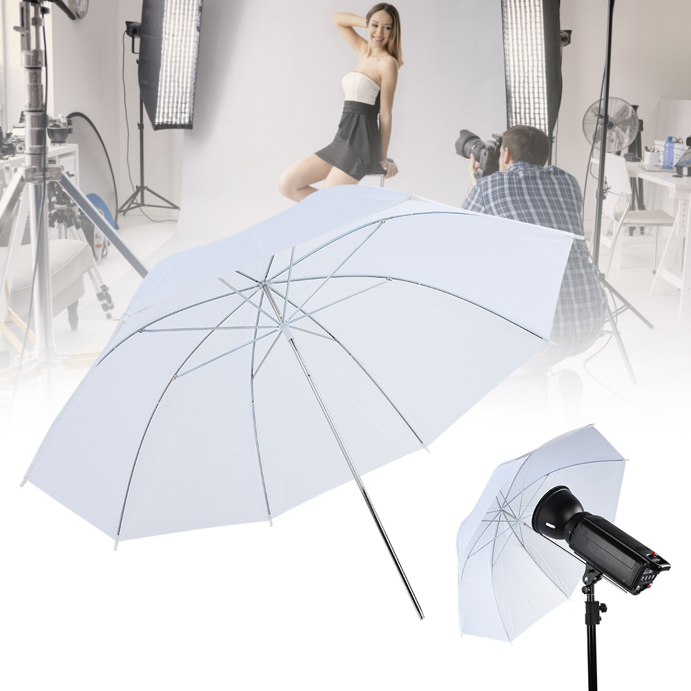 مظلة ناعمة بيضاء شفافة مقاس 33 - مراجعة Photography Umbrella Light وسعره