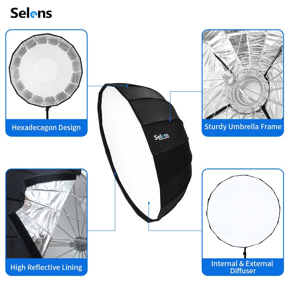Selens 85 سنتيمتر مظلة الرادار - مراجعة Photography Umbrella Light وسعره