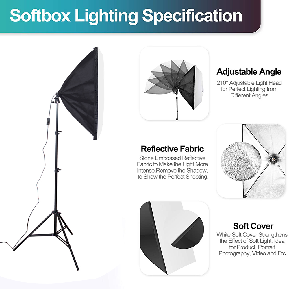 مجموعة معدات استوديو الصور الف - مراجعة Photography Umbrella Light وسعره